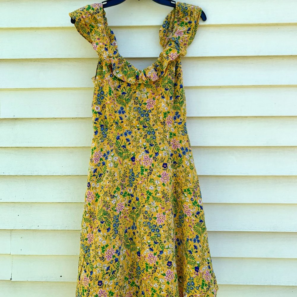 Floral Yellow Cami Dress